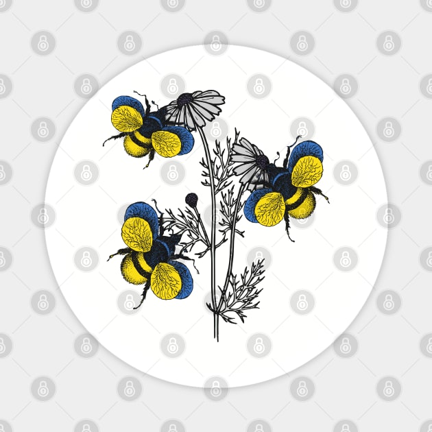 Ukraine Bee Swarm Magnet by Fusti